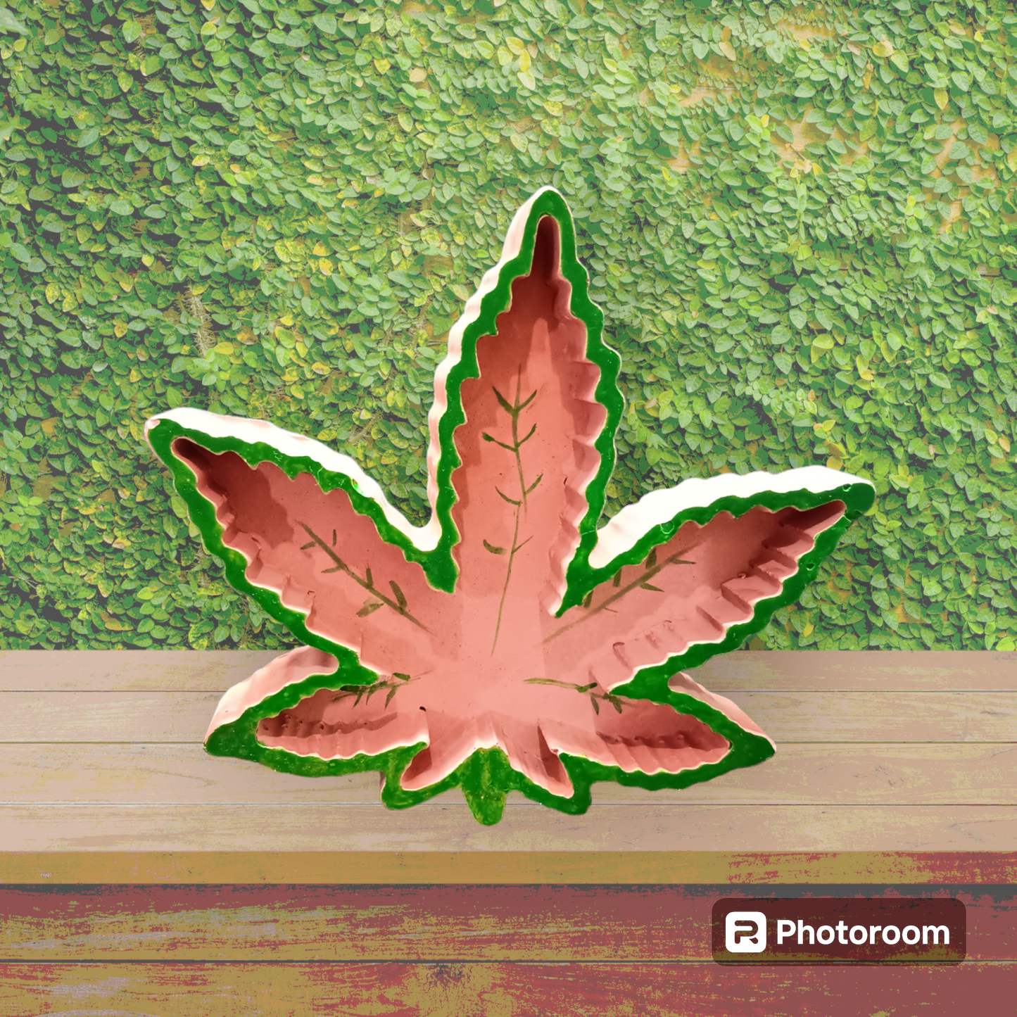 Leaf 420 Trinket Dish - cement