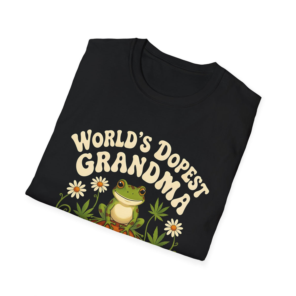World's Dopest Grandma Tee – Frog on Mushroom