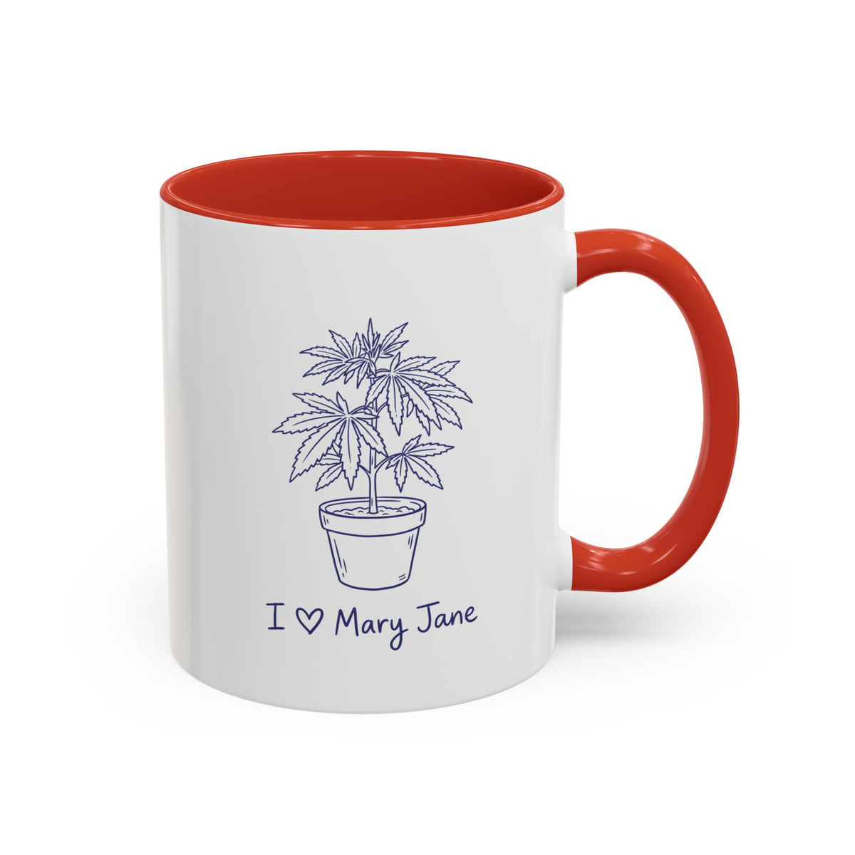 I Love Mary Jane Accent Coffee Mug