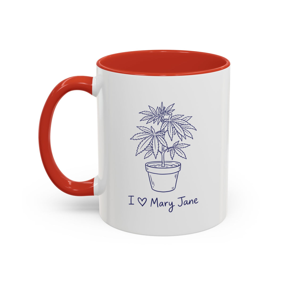 I Love Mary Jane Accent Coffee Mug