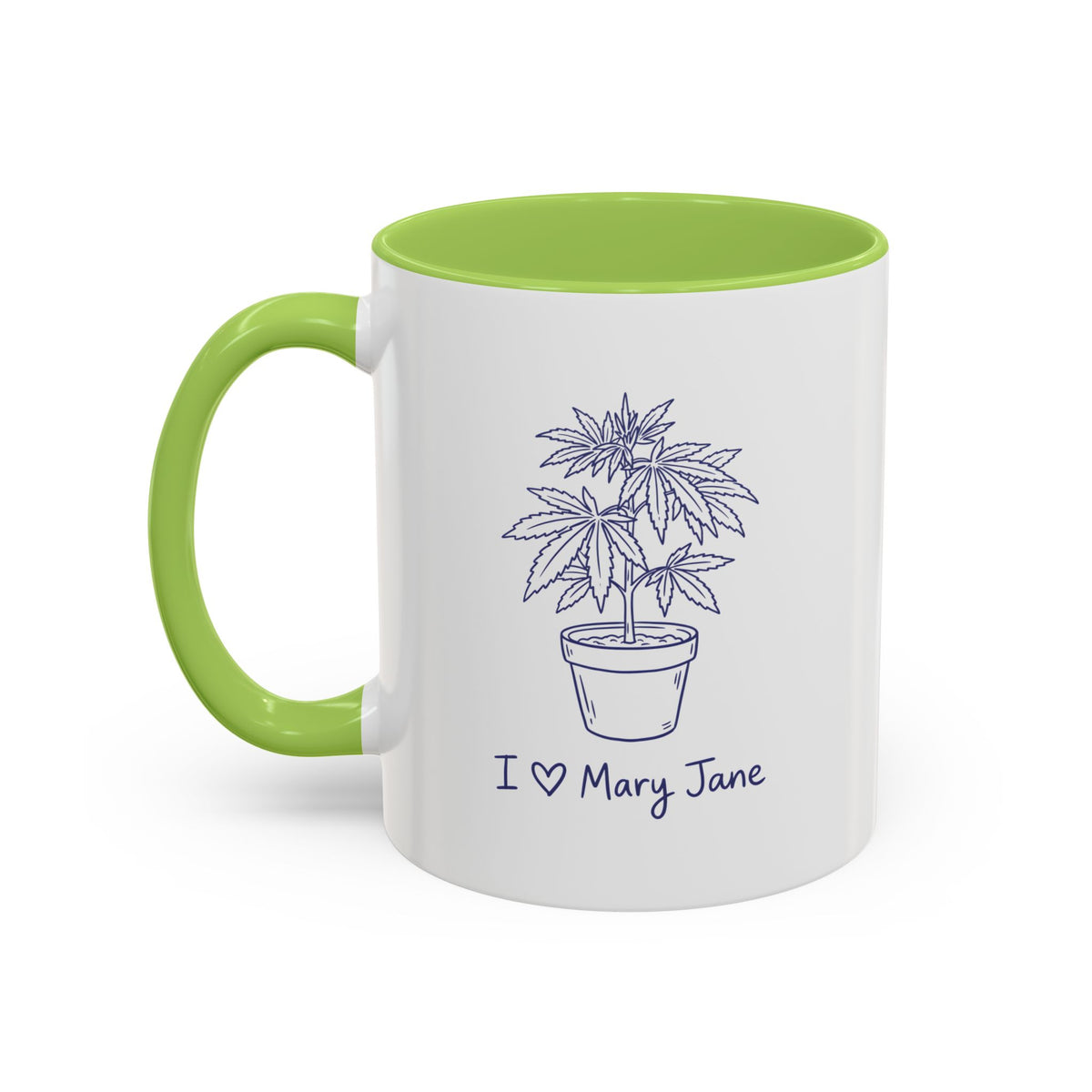 I Love Mary Jane Accent Coffee Mug