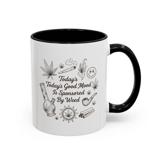 Good Mood Smiley Sun Accent Coffee Mug