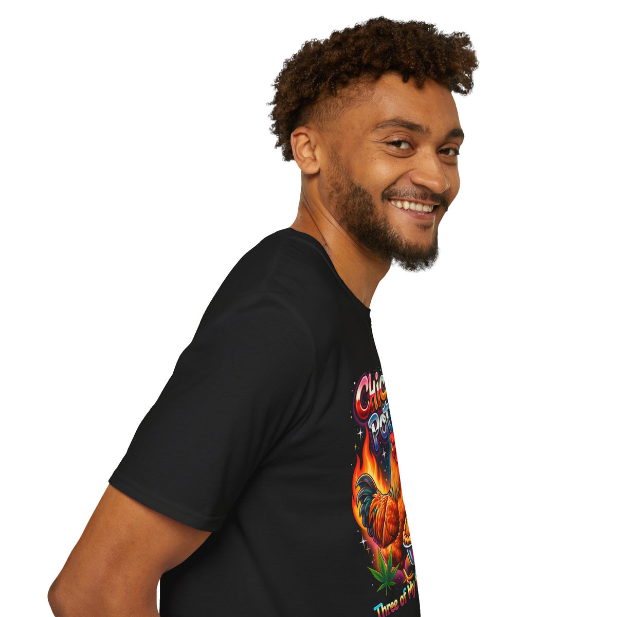 Retro Chicken Pot Pie 420 Tee – Vintage 90's Poster Style