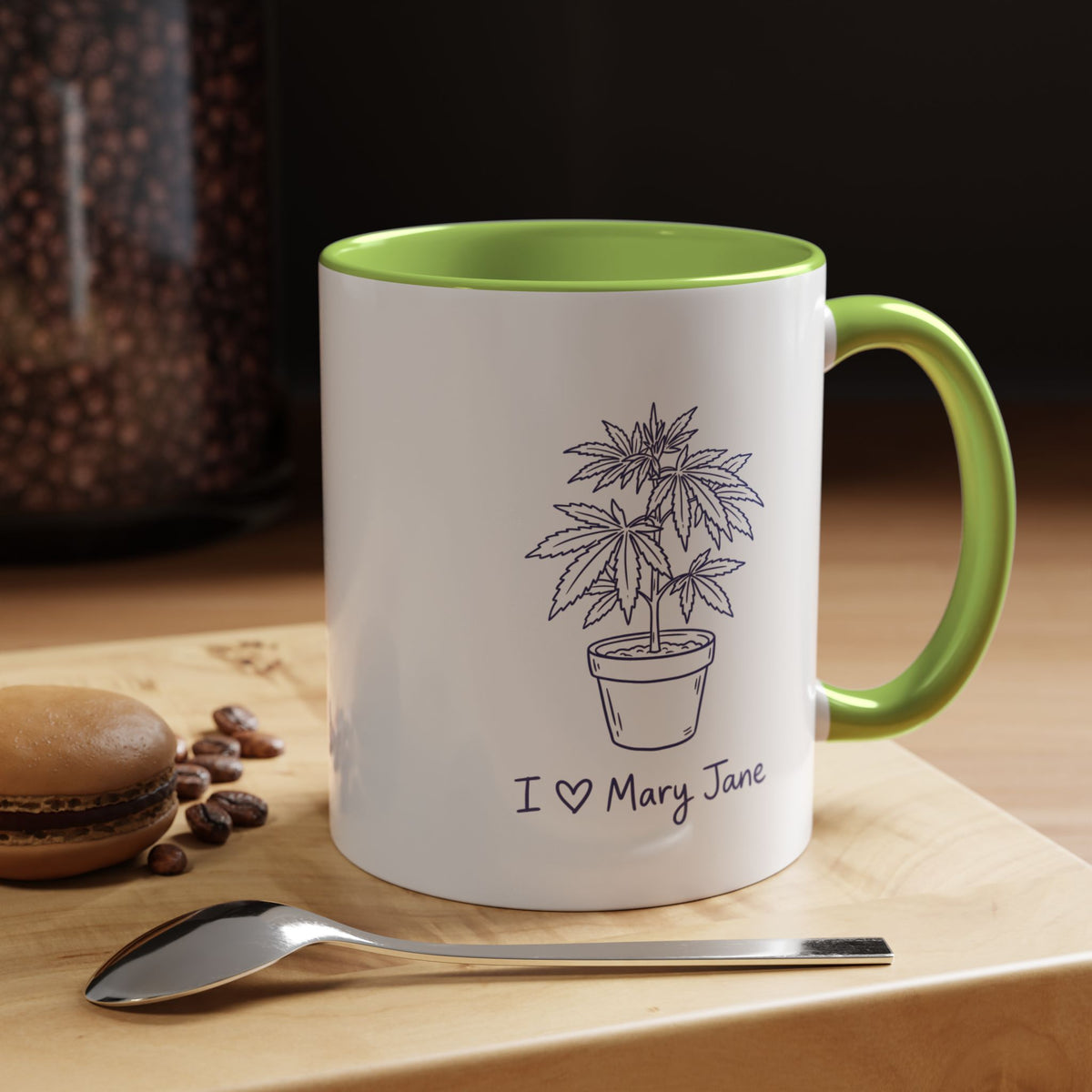 I Love Mary Jane Accent Coffee Mug