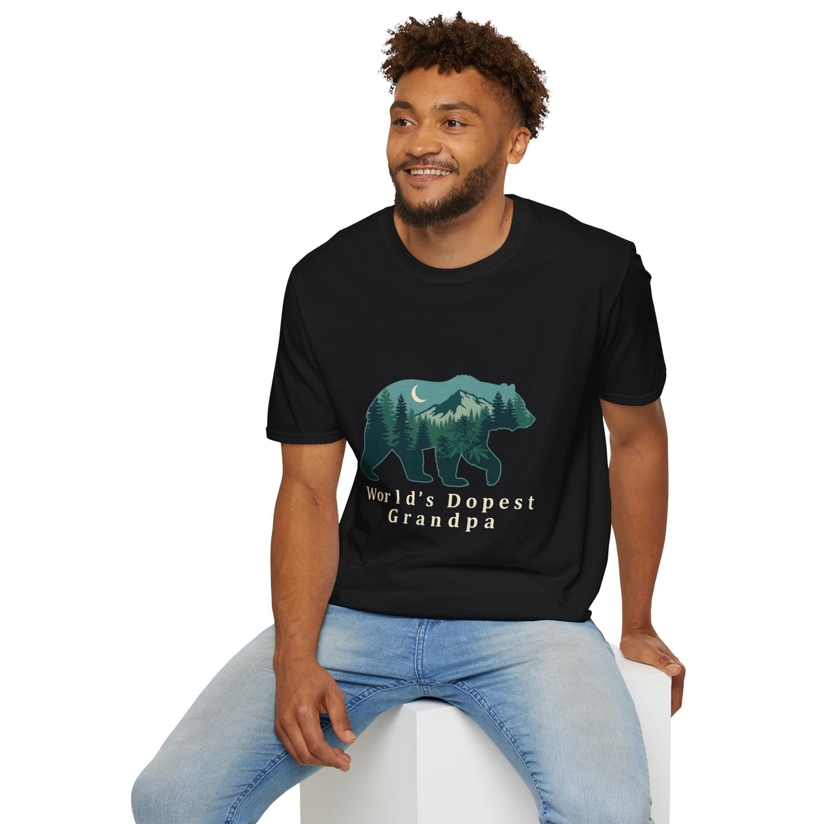 World's Dopest Grandpa Tee – Bear & Mountain Graphic