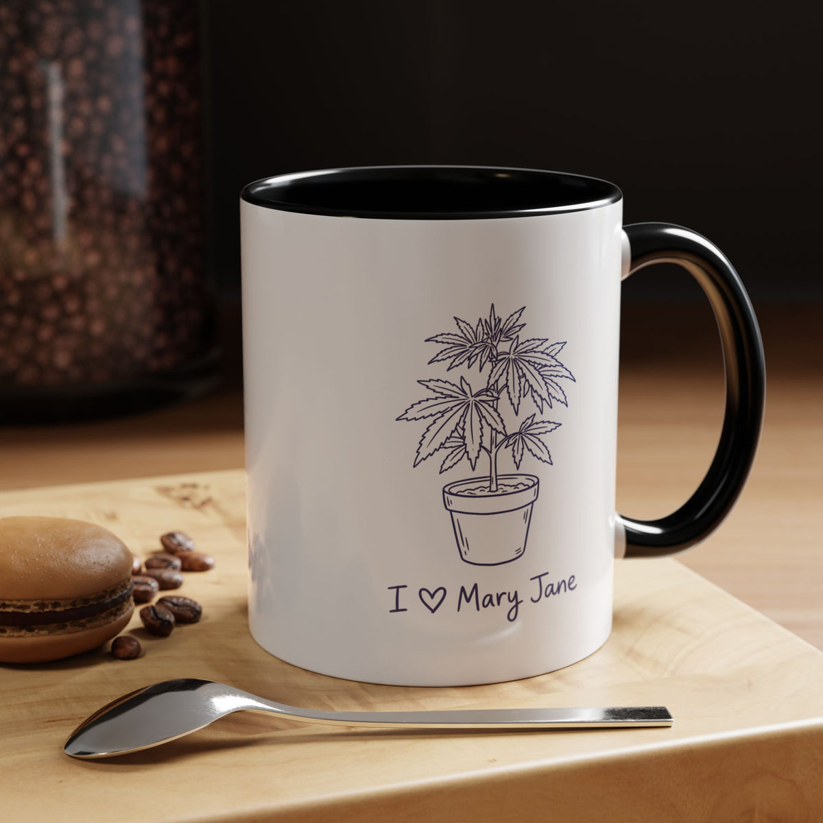 I Love Mary Jane Accent Coffee Mug