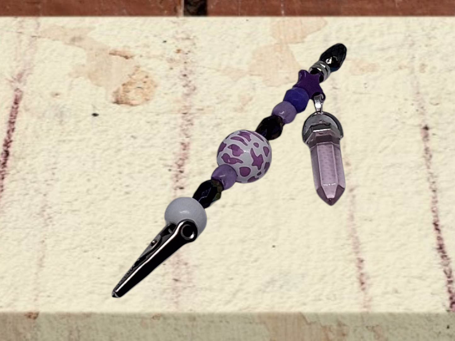 Handcrafted Beaded Alligator Clip