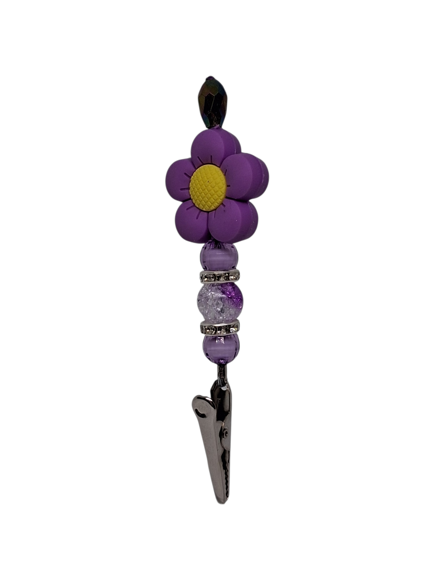 Handcrafted Beaded Alligator Clip
