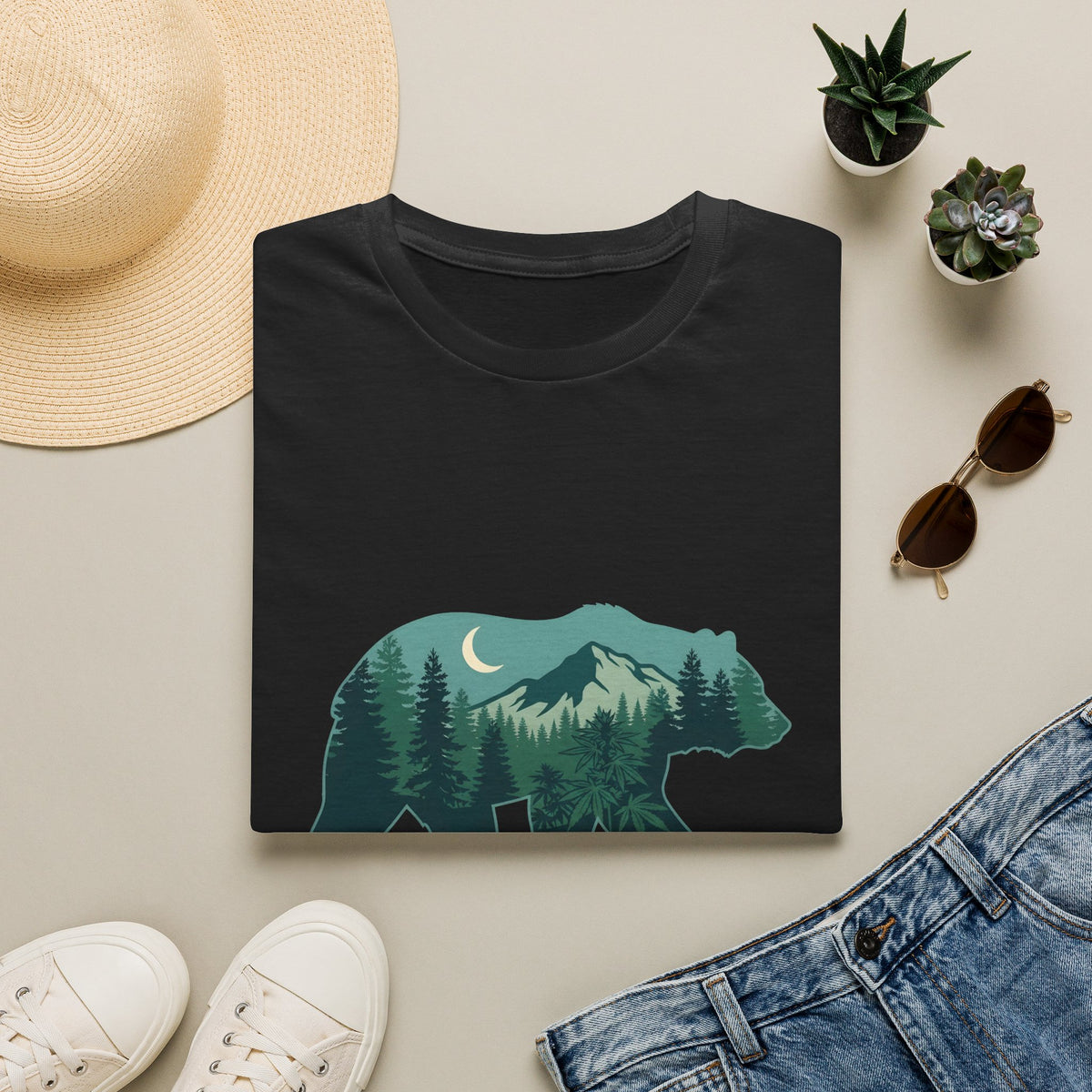 World's Dopest Grandpa Tee – Bear & Mountain Graphic