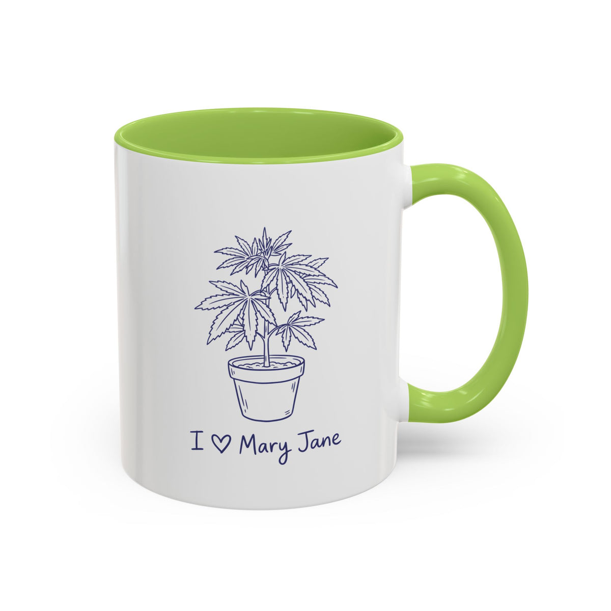 I Love Mary Jane Accent Coffee Mug