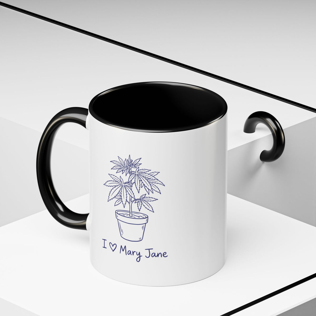 I Love Mary Jane Accent Coffee Mug