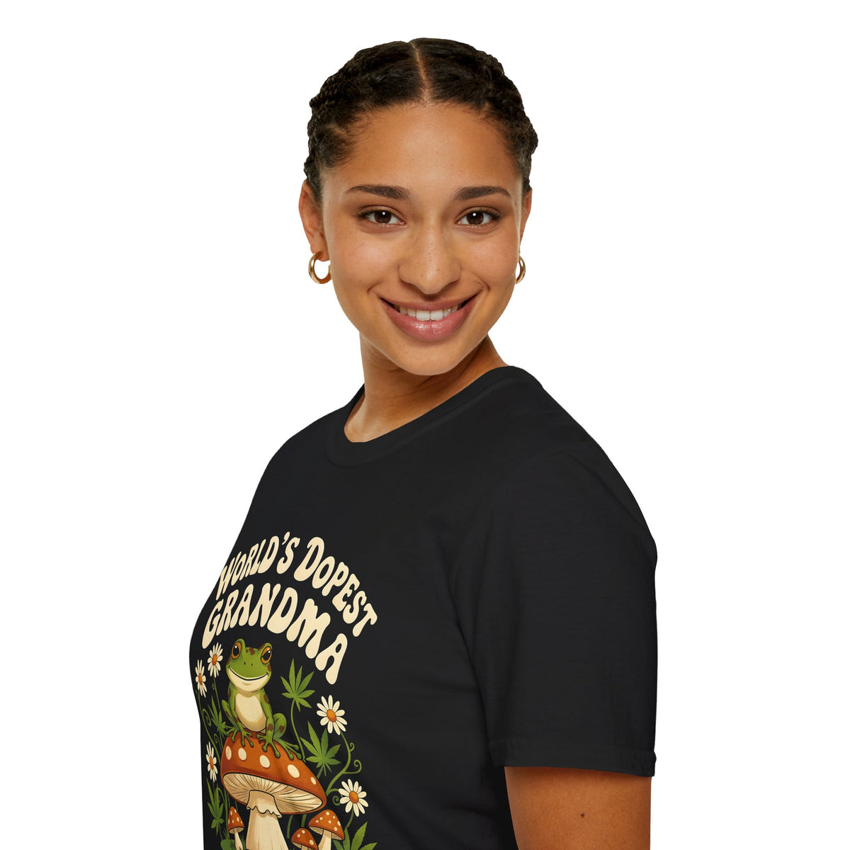 World's Dopest Grandma Tee – Frog on Mushroom