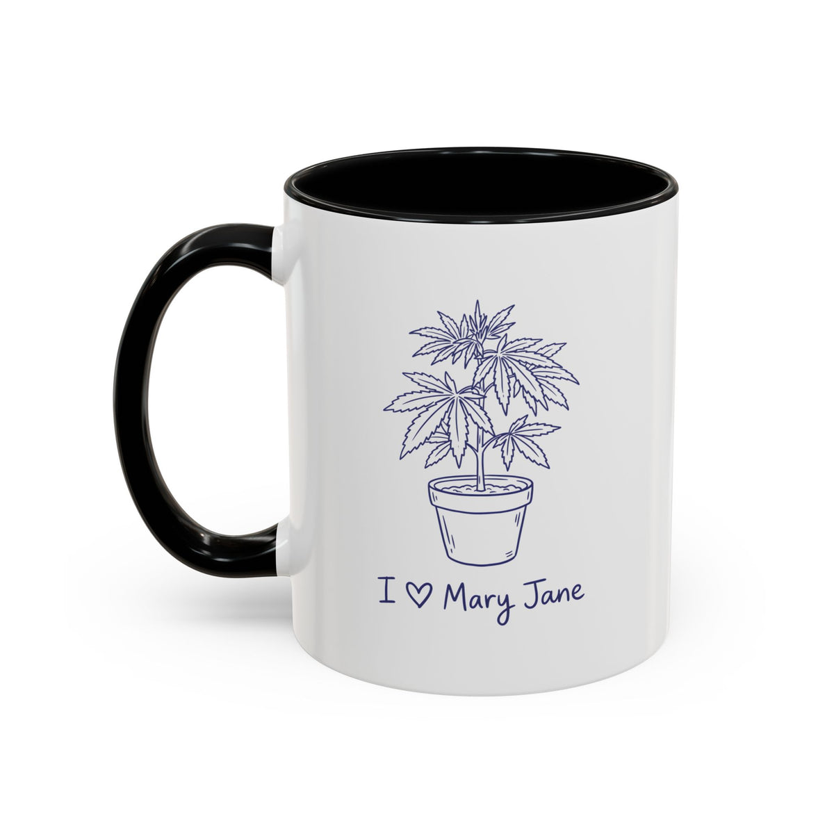 I Love Mary Jane Accent Coffee Mug