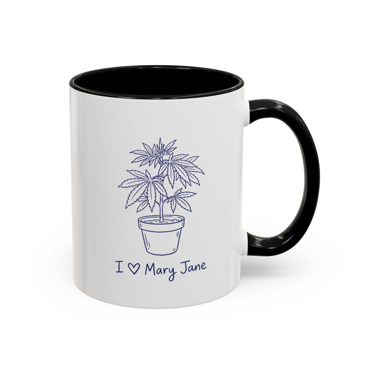 I Love Mary Jane Accent Coffee Mug