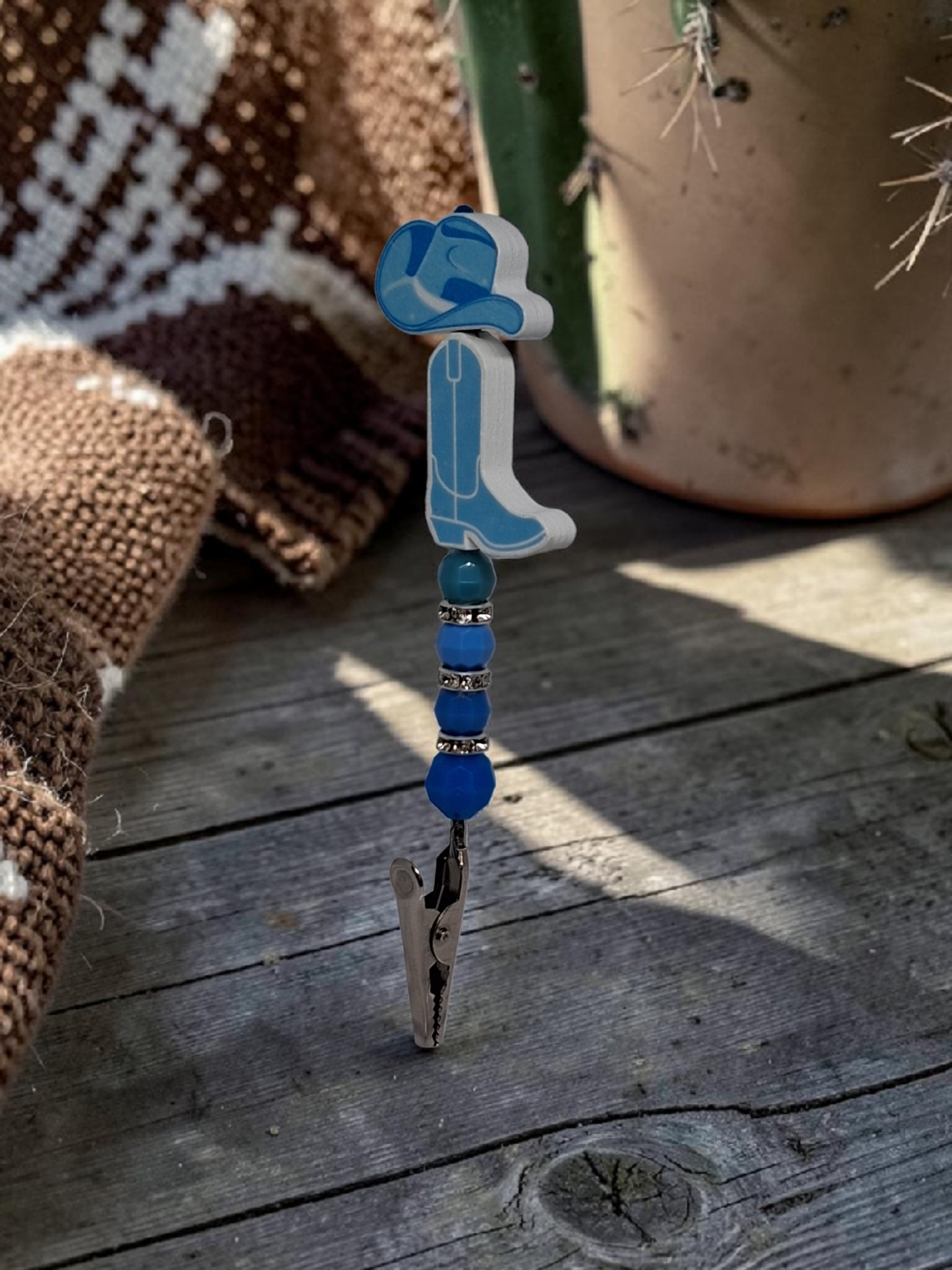Handcrafted Beaded Alligator Clip