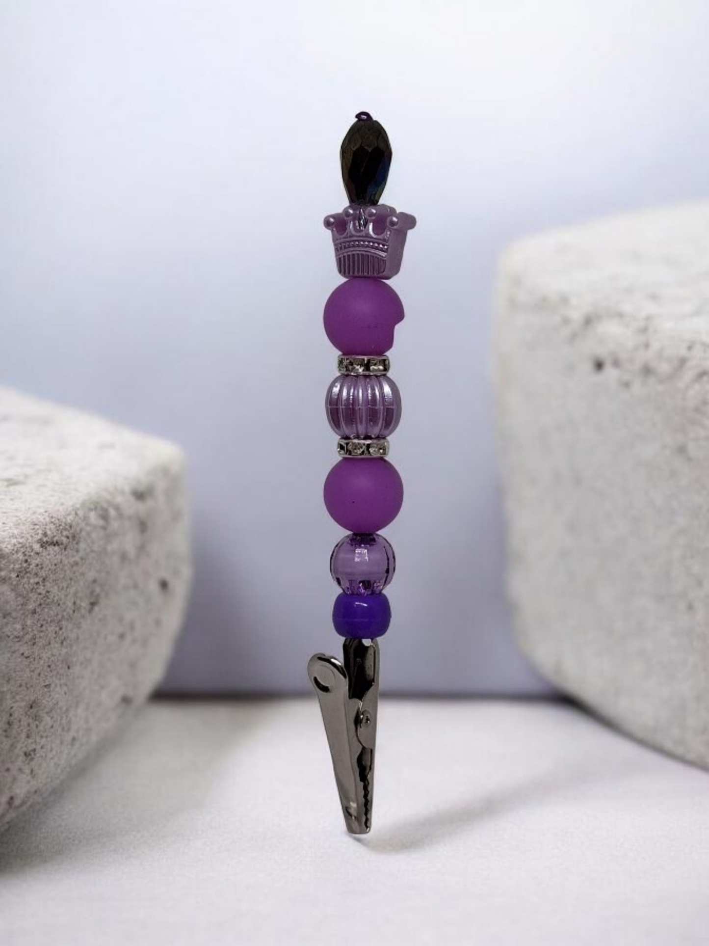 Handcrafted Beaded Alligator Clip