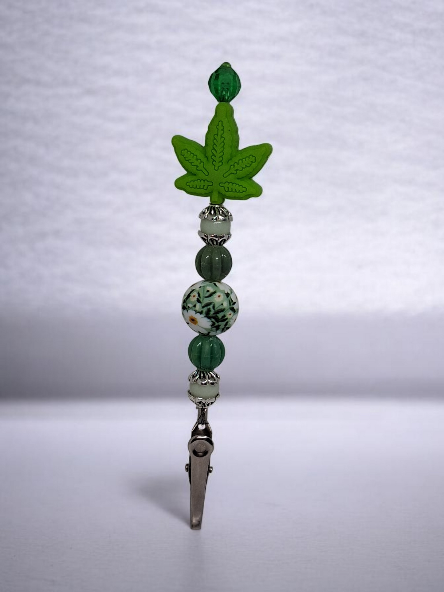 Handcrafted Beaded Alligator Clip